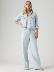 Levi's Dżinsy - Straight leg - w kolorze błękitnym rozmiar: W28/L29. Niebieskie jeansy Levi's®, l, z aplikacjami, z podwyższonym stanem. Za 204.95 zł.