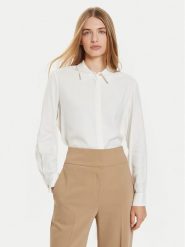 Tommy Hilfiger Koszula WW0WW43575 Biały Regular Fit. Białe koszule TOMMY HILFIGER, bez wzorów, z wiskozy, biznesowe, bez kołnierzyka, bez ramiączek. Za 459.99 zł.
