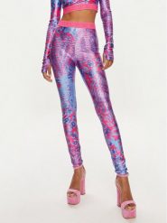 Versace Jeans Couture Legginsy 76HAC101 Niebieski Skinny Fit. Niebieskie legginsy Versace Jeans Couture, bez wzorów, z jeansu. Za 699.99 zł.