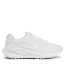 Buty do biegania Nike. Białe obuwie sportowe Nike, bez zapięcia, do biegania, Nike Revolution. Za 249.99 zł.
