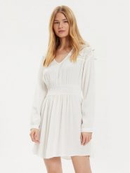 Vila Sukienka letnia Mesa 14092006 Écru Loose Fit. Sukienki Vila, na lato, bez wzorów, z wiskozy, bez kołnierzyka, bez ramiączek. Za 129.99 zł.
