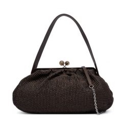 Torebka Weekend Max Mara. Brązowe torebki klasyczne Weekend Max Mara, bez wzorów, bez dodatków. Za 1,739.00 zł.