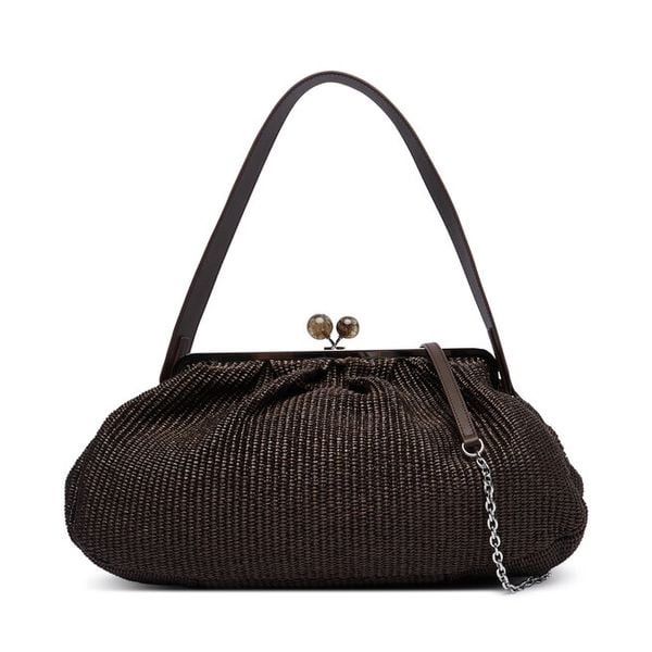 Torebka Weekend Max Mara. Brązowe torebki klasyczne Weekend Max Mara, bez wzorów, bez dodatków. Za 1,739.00 zł.