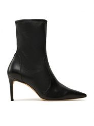 Stuart Weitzman Botki Stuart 85 Str Bootie SB657 Czarny. Czarne botki Stuart Weitzman, bez wzorów, ze skóry, bez obcasa, na szpilce, bez zapięcia. Za 2,539.00 zł.