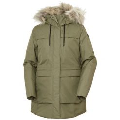 Parka dla kobiet Helly Hansen Coastal. Zielone parki Helly Hansen, na zimę, sportowe, bez kaptura. W wyprzedaży za 1,122.55 zł.