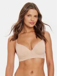 Ysabel Mora Biustonosz push-up 10058 Beżowy. Brązowe biustonosze YSABEL MORA, bez wzorów, z syntetyku. Za 139.99 zł.