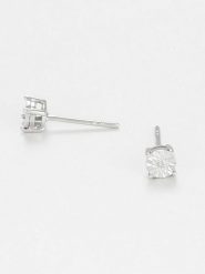 ATELIER DU DIAMANT Złote kolczyki-wkrętki "Puce Grande Illusion" z diamentami rozmiar: onesize. Szare kolczyki ATELIER DU DIAMANT, z diamentem, złote. Za 556.99 zł.