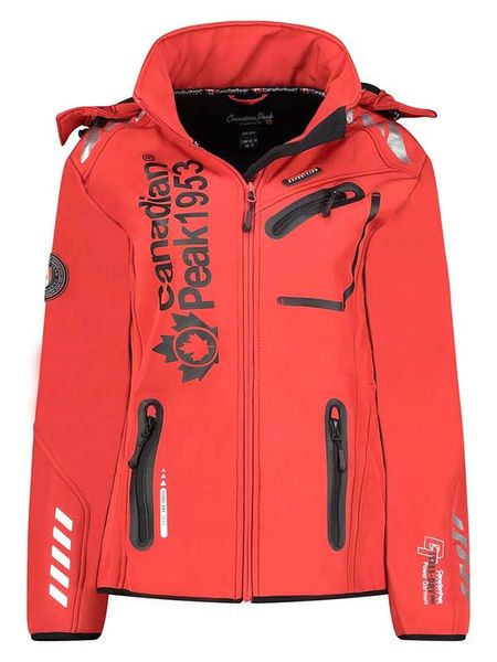 Canadian Peak Kurtka softshellowa "Reinak" w kolorze czerwonym rozmiar: S. Czerwone kurtki sportowe Canadian Peak, s, bez wzorów, bez kaptura, outdoorowe. Za 174.02 zł.