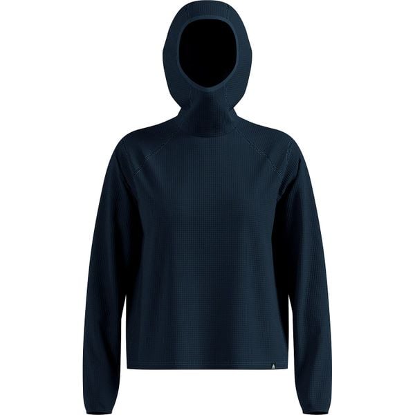 Bluza z kapturem Odlo Mid layer hoody CUBIC. Szare bluzy Odlo, l, bez wzorów, z materiału, z kapturem. Za 319.99 zł.