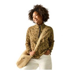 Damska Bluza Polarowa Frankie Leopard Print Half Zip Fleece Jacket. Czarne bluzy Regatta, xl, bez wzorów, z materiału, bez kaptura. Za 200.99 zł.