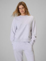 4F Bluza dresowa loose bez kaptura damska - szara L. Szare bluzy 4f, l, bez wzorów, z bawełny, bez kaptura. Za 129.99 zł.