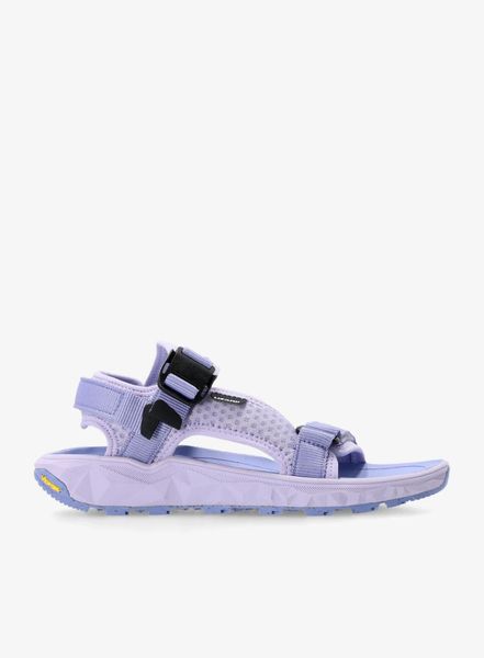 Sandały turystyczne damskie Lizard Sandal Super Trek. Fioletowe sandały Lizard, bez wzorów, z materiału, z otwartym noskiem, bez obcasa, bez zapięcia. Za 457.91 zł.
