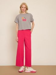 BGN Koszulka w kolorze szarym rozmiar: 40. Szare bluzki BGN, bez wzorów, bez kołnierzyka, bez ramiączek. Za 56.99 zł.