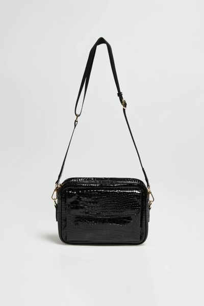 Torebka na ramię czarna. Czarne torby na ramię MOODO, bez wzorów, z poliesteru, na ramię, bez dodatków. Za 119.99 zł.