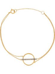 DIAMOND & CO Złota bransoletka "Ofaty" z diamentami rozmiar: onesize. Żółte bransoletki Diamond & Co, z diamentem, złote. Za 726.48 zł.