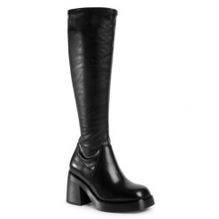 Kozaki Vagabond Shoemakers. Czarne kozaki Vagabond Shoemakers, bez obcasa, na słupku, bez zapięcia. Za 869.99 zł.