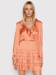Pinko Sukienka codzienna Ardea 1G173P Y7UW Różowy Regular Fit. Czerwone sukienki Pinko, na co dzień, bez wzorów, z syntetyku, bez kołnierzyka, bez ramiączek, proste. Za 979.99 zł.