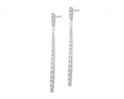 Kolczyki z białego złota z brylantami - 1,27 ct - próba 750. Białe kolczyki Apart, z brylantem, złote. Za 13,590.00 zł.