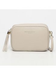 Maison héritage PARIS Skórzana torebka "Gaby" w kolorze kremowym - 28 x 22 x 8 cm rozmiar: onesize. Brązowe torby na ramię Maison héritage PARIS, bez wzorów, z materiału, na ramię, bez dodatków. Za 258.95 zł.