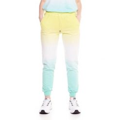 Spodnie dresowe z sznurek regulacyjny na co dzień. Żółte spodnie materiałowe LEONE 1947 APPAREL, na co dzień, bez wzorów, z bawełny. Za 164.19 zł.