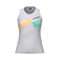 Head Pro Tank damski top turkusowy. Brązowe topy Head, s, bez wzorów, bez kołnierzyka, bez ramiączek. Za 364.99 zł.