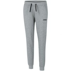 Spodnie dresowe z mankietami dla kobiet Jako Base. Szare spodnie sportowe JAKO, bez wzorów, z dresówki, do piłki nożnej. Za 262.50 zł.