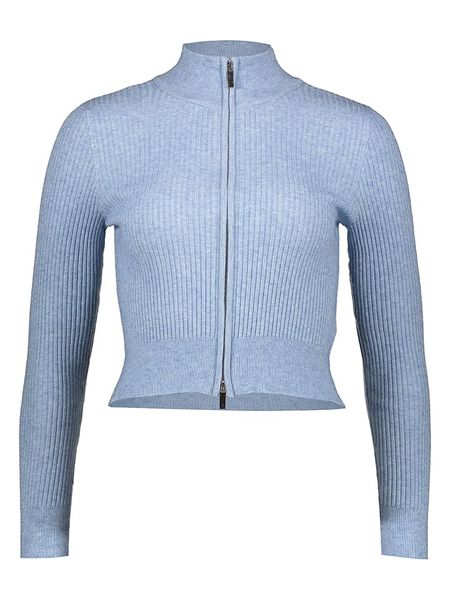 ONLY Kardigan "Senta" w kolorze błękitnym rozmiar: M. Niebieskie kardigany Only, m, bez wzorów, prążkowane. Za 124.95 zł.
