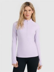 4F Bielizna termiczna drapana (góra) damska - fioletowa M. Fioletowa bielizna sportowa 4f, m, bez wzorów, z polaru. Za 169.99 zł.
