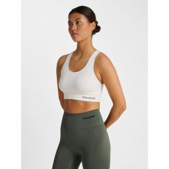 Stanik fitness cardio Hummel hmltif. Białe biustonosze Hummel, bez wzorów. Za 152.50 zł.