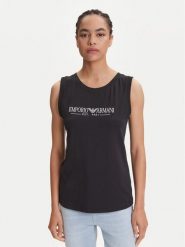 Emporio Armani Underwear Bluzka EW000410 AF10881 UC001 Czarny Regular Fit. Czarne bluzki Emporio Armani Underwear, s, bez wzorów, z bawełny, bez kołnierzyka, bez ramiączek. Za 139.99 zł.