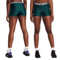 Krótkie legginsy treningowe damskie UNDER ARMOUR szybkoschnące kolarki. Zielone legginsy Under Armour, xs, bez wzorów, krótkie. W wyprzedaży za 79.53 zł.