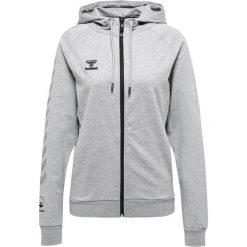 Damska bawełniana bluza z kapturem zapinana na zamek Hummel Move Grid. Szare bluzy Hummel, xl, bez wzorów, z bawełny, z kapturem. Za 296.35 zł.