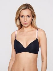 Tommy Hilfiger Biustonosz bezfiszbinowy Lighty Lined UW0UW02413 Granatowy. Niebieskie biustonosze TOMMY HILFIGER, bez wzorów, z bawełny. Za 119.99 zł.