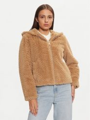 Guess Kurtka przejściowa W3BL50 WFSD0 Beżowy Regular Fit. Brązowe kurtki Guess, l, z aplikacjami, z syntetyku, bez kaptura. Za 389.99 zł.