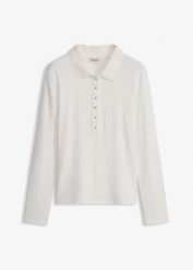 Koszulka polo z miękkiej mieszanki wiskozy. Czarne bluzki bonprix, bez wzorów, z wiskozy, bez kołnierzyka, bez ramiączek. Za 94.99 zł.