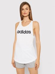 Adidas Top Essentials Loose Logo GL0567 Biały Regular Fit. Białe topy Adidas, s, bez wzorów, z bawełny, bez kołnierzyka, bez ramiączek. Za 69.99 zł.