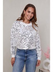 Soft Cashmere Sweter w kolorze białym rozmiar: 38/40. Białe swetry Soft Cashmere, bez wzorów, bez ramiączek. Za 127.65 zł.