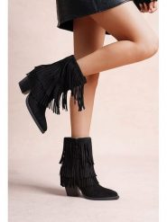 Foreverfolie Botki w kolorze czarnym rozmiar: 37. Czarne botki Foreverfolie, bez wzorów, bez obcasa, bez zapięcia. Za 152.99 zł.