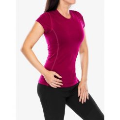 Koszulka termoaktywna damska Sensor Merino Active Tee S/S. Fioletowe koszulki sportowe Sensor, bez wzorów, bez ramiączek. Za 270.99 zł.