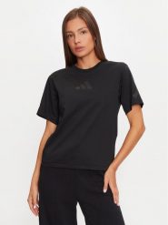 Adidas T-Shirt Z.N.E. JE7846 Czarny Regular Fit. Czarne t-shirty Adidas, l, bez wzorów, z bawełny, bez kołnierzyka, bez ramiączek. Za 199.99 zł.
