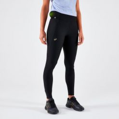 Legginsy tenisowe Artengo Dry Hip Ball. Czarne legginsy ARTENGO, m, bez wzorów, z elastanu. Za 119.99 zł.
