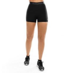 Damskie krótkie legginsy treningowe Fitness Siroko Courage. Czarne legginsy SIROKO, m, bez wzorów, z materiału, krótkie. W wyprzedaży za 72.95 zł.