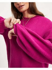 Milan Kiss Sweter w kolorze różowym rozmiar: XL. Różowe swetry Milan Kiss, xl, bez wzorów, bez ramiączek. Za 149.66 zł.