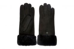 EMU AUSTRALIA W9405 Apollo Bay Gloves black, rękawiczki damskie, rozmiar XS/S. Czarne rękawiczki EMU Australia, bez wzorów, ze skóry. Za 529.90 zł.