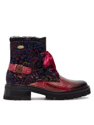 Laura Vita Trzewiki Kouleo 47 Bordowy. Czerwone botki Laura Vita, bez wzorów, ze skóry, bez obcasa, na płaskiej podeszwie, bez zapięcia. Za 449.99 zł.