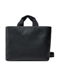 Calvin Klein Jeans Torebka Ultralight Tote Pu LV04K3132G Czarny. Czarne torebki klasyczne Calvin Klein Jeans, bez wzorów, z jeansu, bez dodatków. Za 279.99 zł.