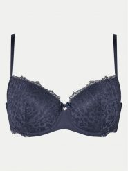 Hunkemöller Biustonosz z fiszbiną Marine 206322 Granatowy. Niebieskie biustonosze Hunkemöller, bez wzorów, z syntetyku. Za 79.99 zł.