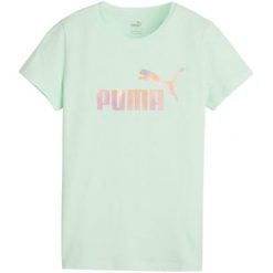 T-shirt Damski ESS+ Summer Daze. Zielone t-shirty Puma, l, bez wzorów, bez kołnierzyka, bez ramiączek. Za 154.99 zł.