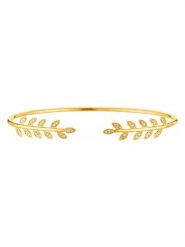 DIAMOND & CO Złota bransoletka "Comme une Feuille" z diamentami rozmiar: onesize. Żółte bransoletki Diamond & Co, z diamentem, złote. Za 1,967.44 zł.