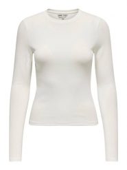 ONLY Koszulka w kolorze białym rozmiar: XL. Białe bluzki Only, xl, bez wzorów, bez kołnierzyka, bez ramiączek. Za 37.56 zł.